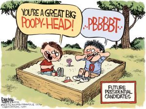 Wait ... that gives some of these guys way too much credit. Editorial cartoon by Rick McKee, Augusta Chronicle.